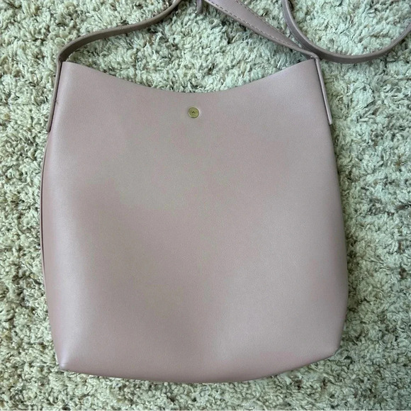 Anthropologie SAMARA Medium Shoulder Bag Peony Vegan Leather - Picture 5 of 6